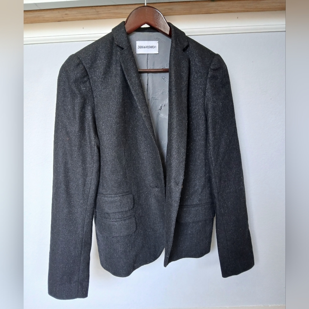 Zadig & Voltaire Women's blazer in black. Size 38